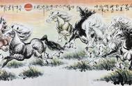 品鉴陈天祥老师的艺术世界——国画八骏图的独特风采展示