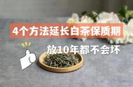 白茶保存不再难，4个简单方法让你的茶放10年不变味